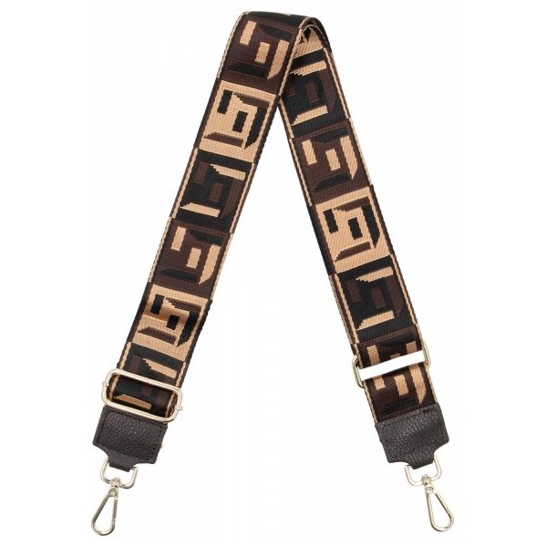 Hernan Módny pásik na tašku Geometric PA005 čokoládový 66076604