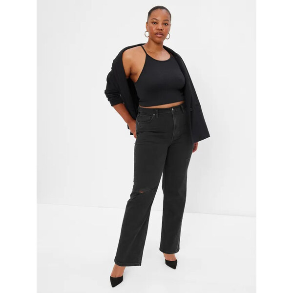 Džínsy pre ženy GAP loose High Rise Organic Cotton 90s 406724-00 66078015