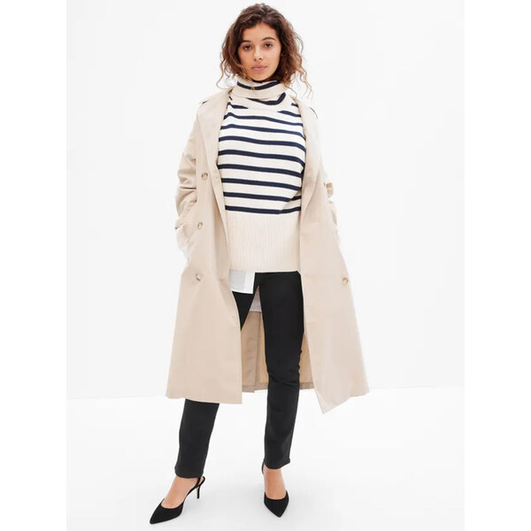 Dámske džínsy GAP straight Mid Rise Classic Straight Washwell 426363 66078041