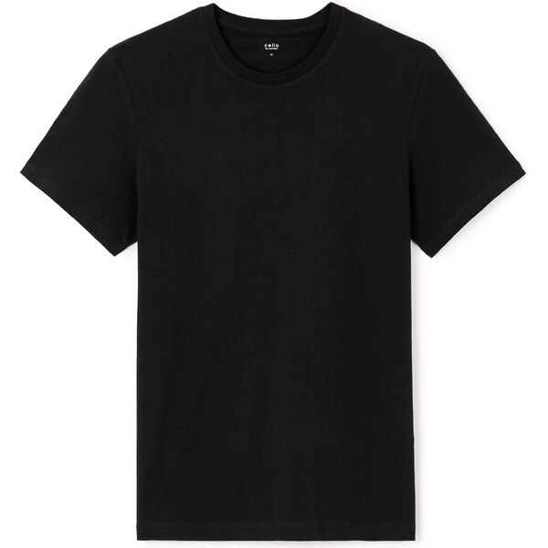 Čierne basic tričko Celio Tebase 50499064