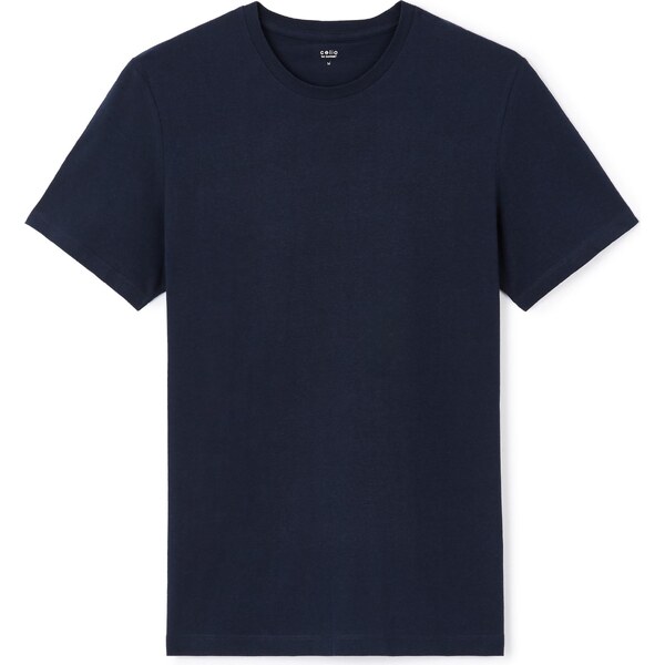Tmavomodré basic tričko Celio Tebase 50502921