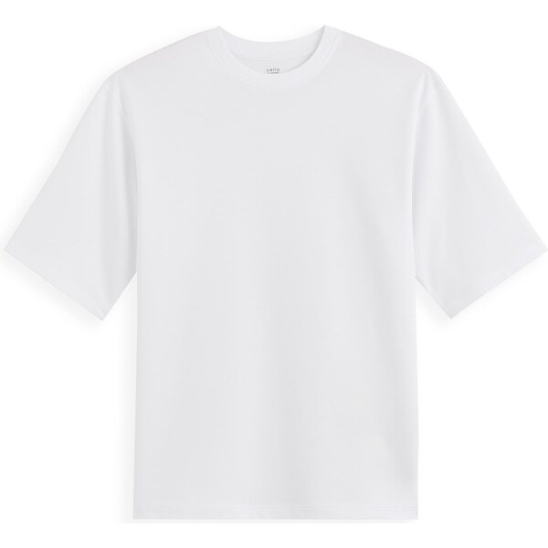 Biele pánske tričko Celio Gehem 50585926