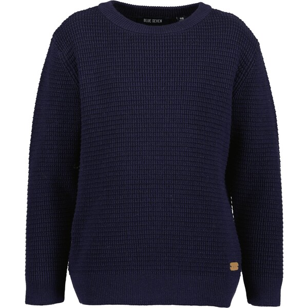 BLUE SEVEN Sveter tmavomodrá / svetlohnedá 66078314