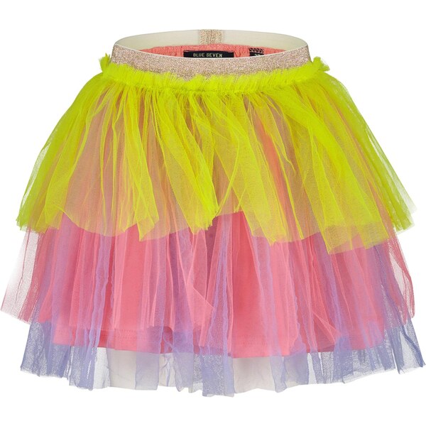 BLUE SEVEN Sukňa neónovo žltá / svetlofialová / svetloružová 66078356