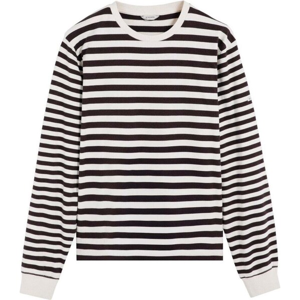 Scalpers Tričko tmavohnedá / biela 66078682