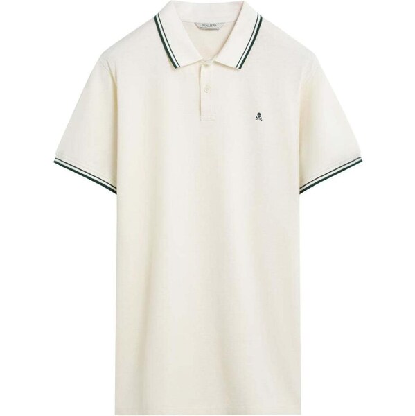 Scalpers Tričko tmavozelená / šedobiela 66078691