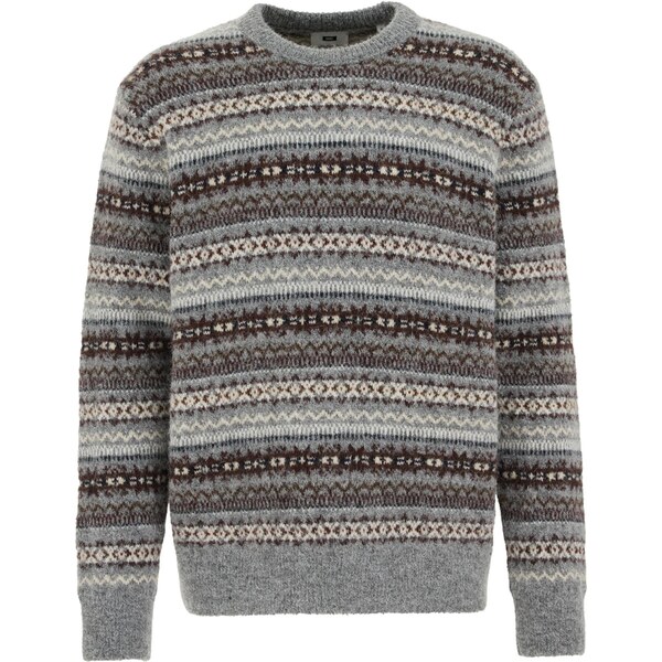 WE Fashion Sveter hnedá / sivá / prírodná biela 66078722