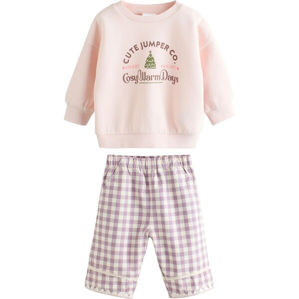 Next Set zelená / pastelovo fialová / pastelovo ružová / biela 66078794