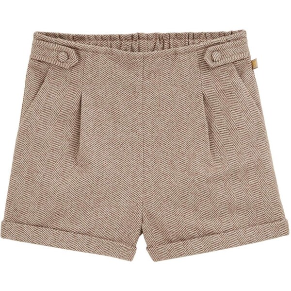 WE Fashion Nohavice béžová / hnedá 66078841