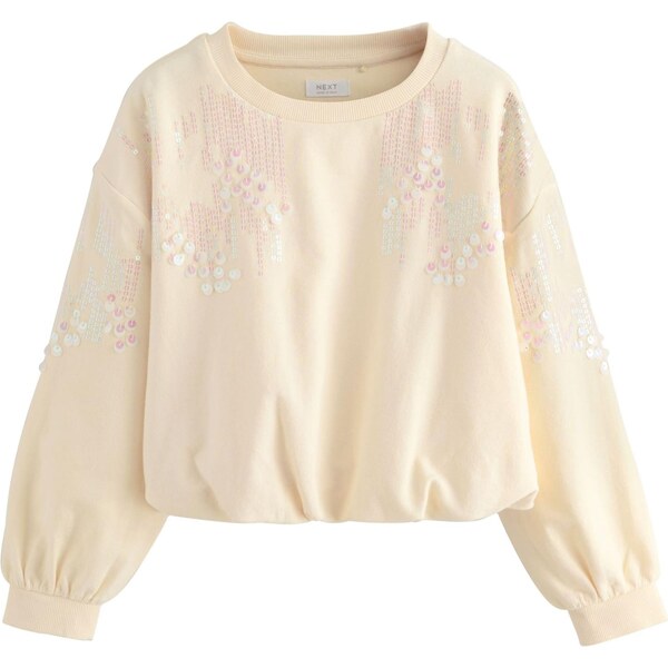 Next Mikina krémová / ružová / perlovo biela 66078949