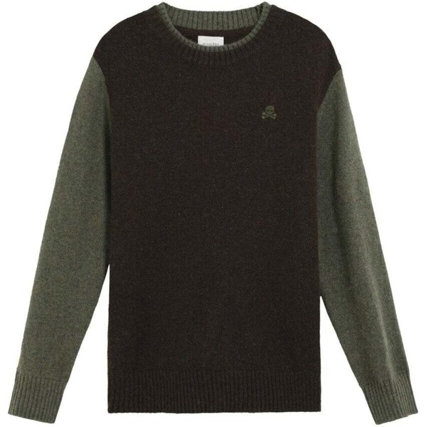 Scalpers Sveter olivová / čierna 66078997