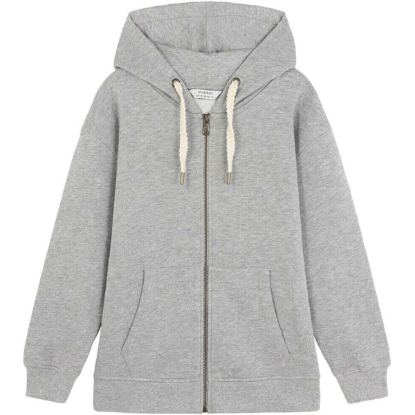 Scalpers Tepláková bunda sivá 66079016