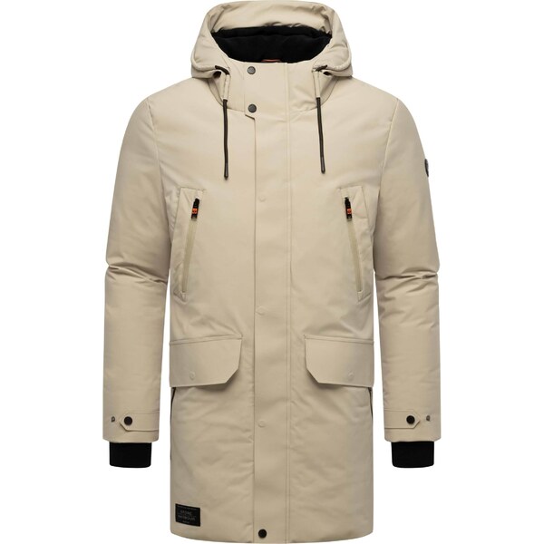 STONE HARBOUR Zimný kabát Kitraan slonová kosť / čierna 66079190