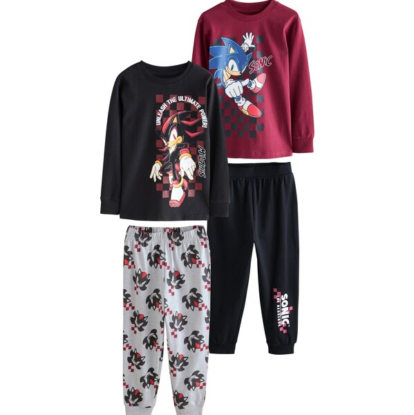 Next Pyžamo modrá / červená / burgundská / čierna 66079314