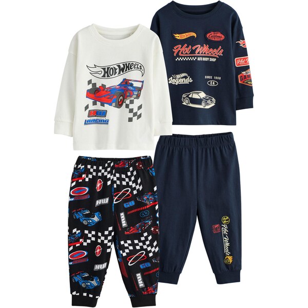 Next Pyžamo námornícka modrá / červená / čierna / šedobiela 66079325