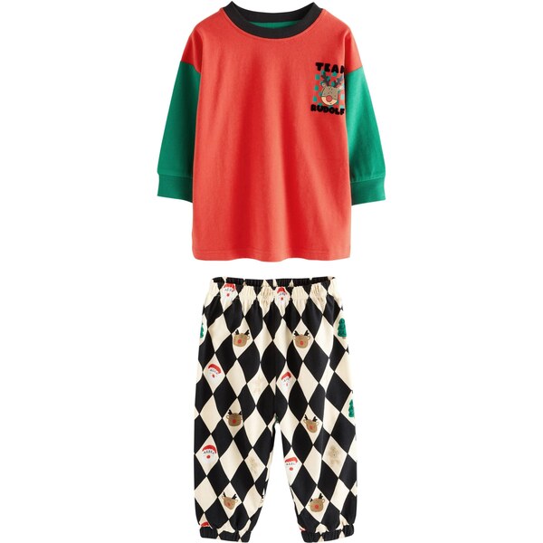 Next Pyžamo nebielená / zelená / oranžovo červená / čierna 66079317