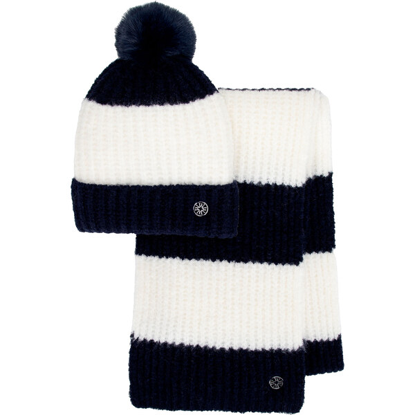 Wittchen Dámska zimná súprava – čiapka s brmbolcom a šál s kovovým 66078438