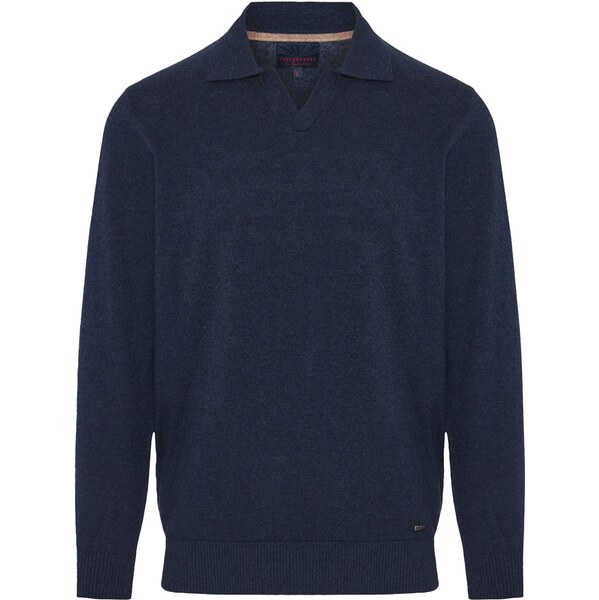 Funky Buddha Sveter námornícka modrá 66079586