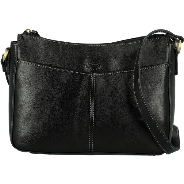 Dámska kožená crossbody kabelka čierna - Katana Ristta čierna 66095553
