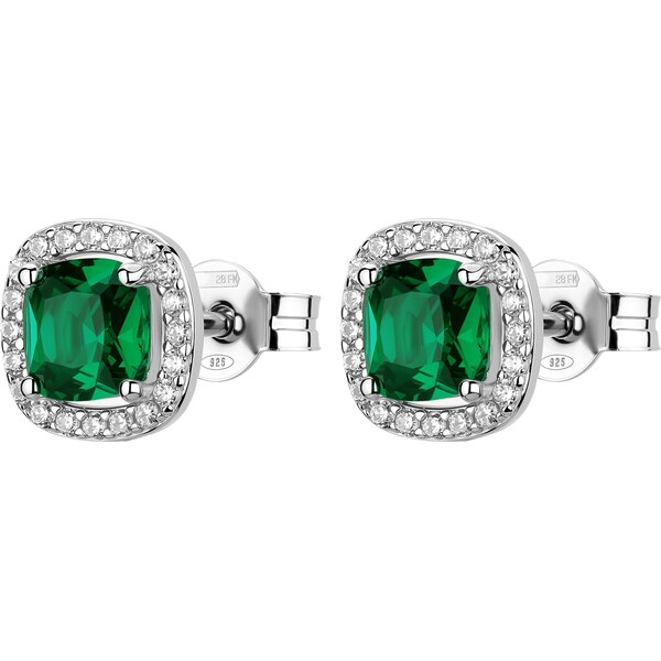 Brosway Oslnivé strieborné náušnice Fancy Life Green FLG141 66580168