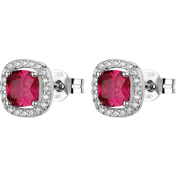 Brosway Krásne strieborné náušnice Fancy Passion Ruby FPR134 66590512
