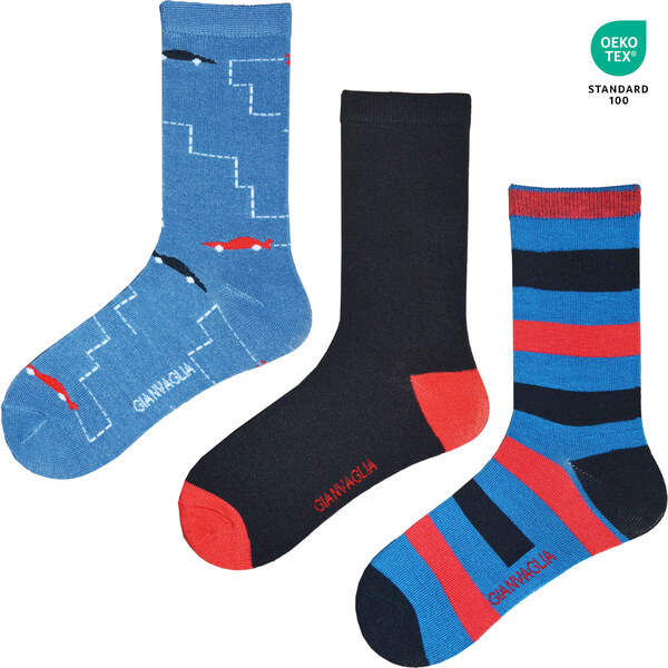 3PACK detské ponožky Benysøn viacfarebné (SK-401) 23/26 66083386