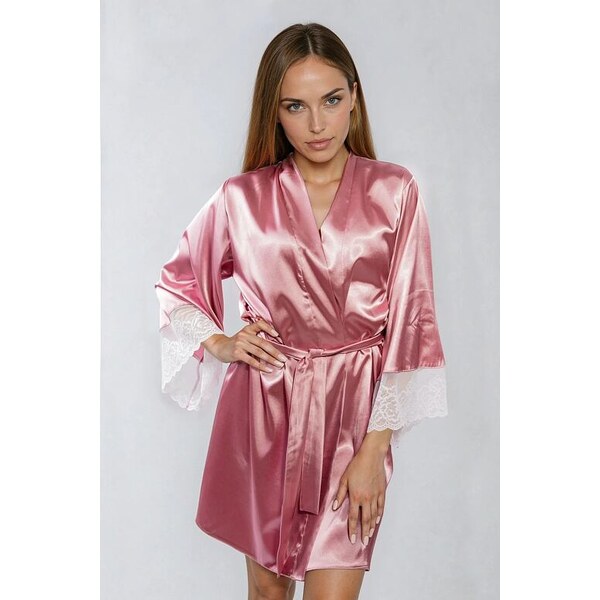 DKaren Saténový župan Adelaide staroružový 25869748