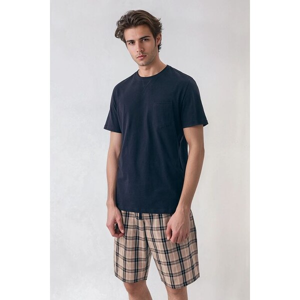 Henderson Pánske pyžamo Dexter tmavomodré 61864966