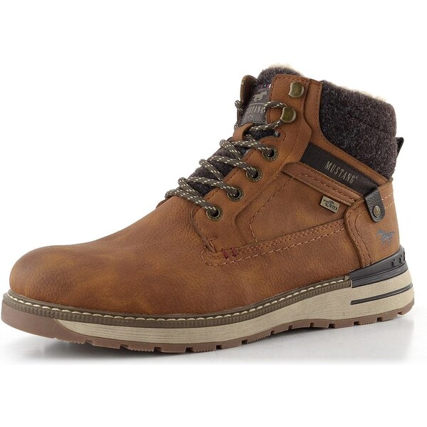 Mustang pánska šnurovacia členková obuv cognac 15M0011001 66087593