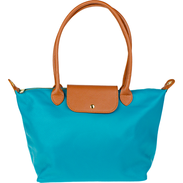 Tyrkysová kožená talianska kabelka Ludovica Turchese NovaKabelka.sk 66087614