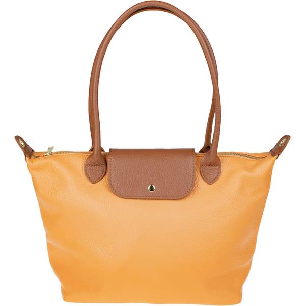 Oranžová kožená talianska kabelka Ludovica Albicocca NovaKabelka.sk 66087615