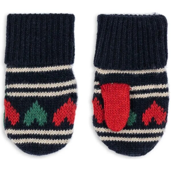 Detské rukavice s prímesou vlny Konges Sløjd BELOU MITTENS 66087709