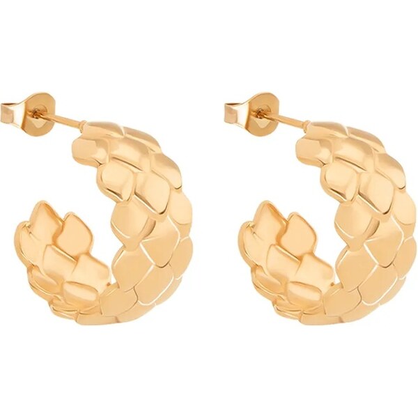 Pozlátené náušnice Lilou Snake 66088447