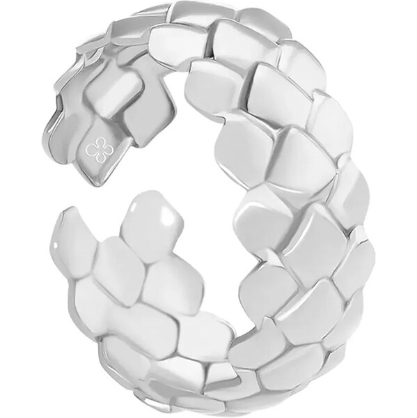 Postriebrený prsteň Lilou Snake 66088464