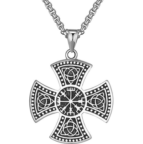 Impress Jewelry Prívesok z chirurgickej ocele - keltský kríž Vegvisir 66088343