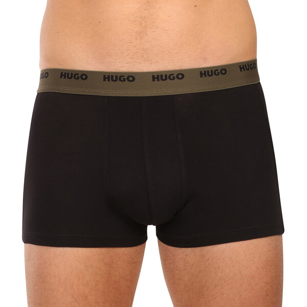 5PACK pánske boxerky HUGO čierne (50532619 003) 66088577
