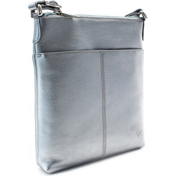 Arwel Tmavo strieborná dámska kožená zipsová kabelka 212-3013-29 NAP 66089650