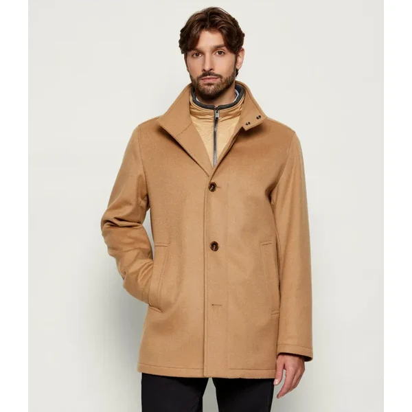 BOSS BLACK Vlnený kabát H-Coxtan-234 | s prímesou kašmíru 66089676