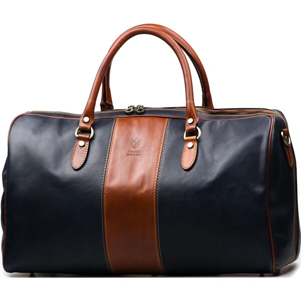 Blaire Kožená cestovná taška Ricky modrá 66090169