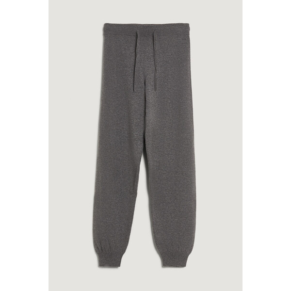 NOHAVICE GANT SUPERFINE LAMBSWOOL KNIT PANTS CHARCOAL MELANGE 66091401
