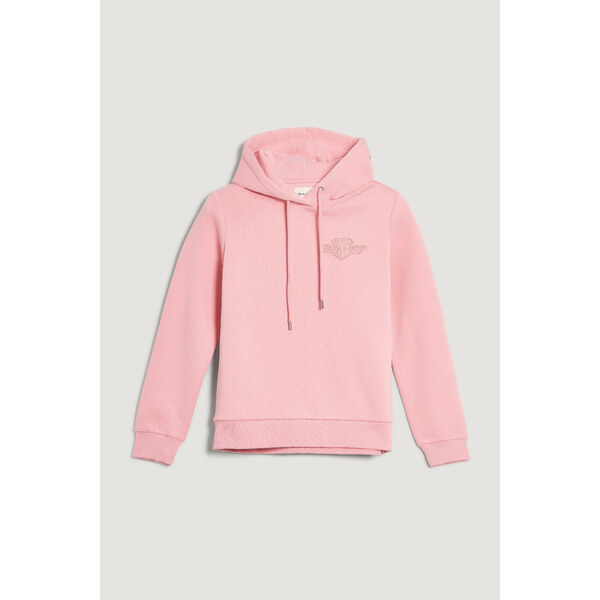 MIKINA GANT REG TONAL SHIELD HOODIE SUMMER ROSE 66091402