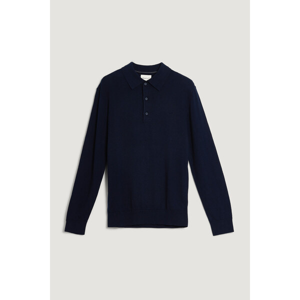 SVETER GANT COTTON CASHMERE POLO EVENING BLUE 66091408
