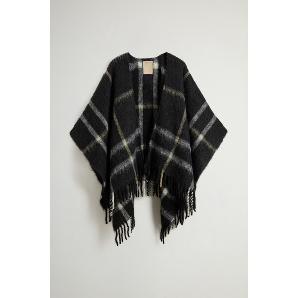 PONČO WOOLRICH BRUSHED ALPACA CHECK CAPE 67047608