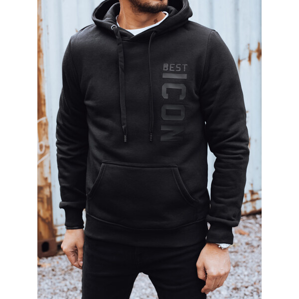 DStreet Čierna mikina s kapucňou BEST ICON 66473298