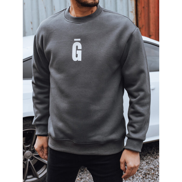 DStreet Šedá mikina s potlačou G 66470481