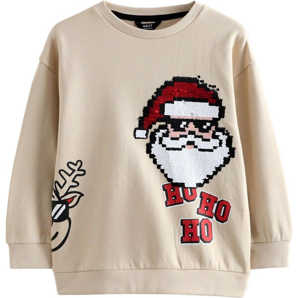 Next Mikina béžová / červená / čierna / biela 66090540