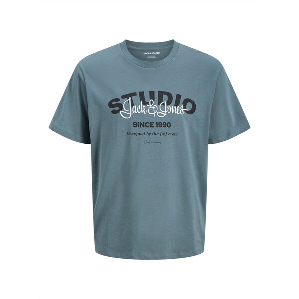 JACK & JONES Tričko JJYuki modrosivá / čierna / biela 66090666