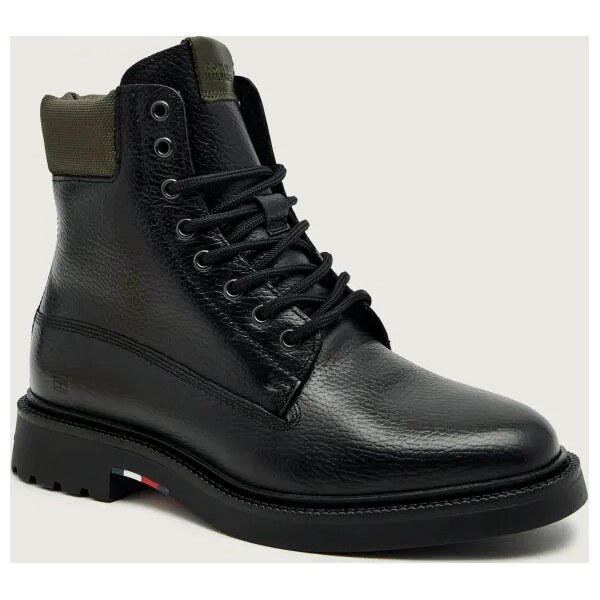 Tommy Hilfiger Kožené vysoké topánky 66089735