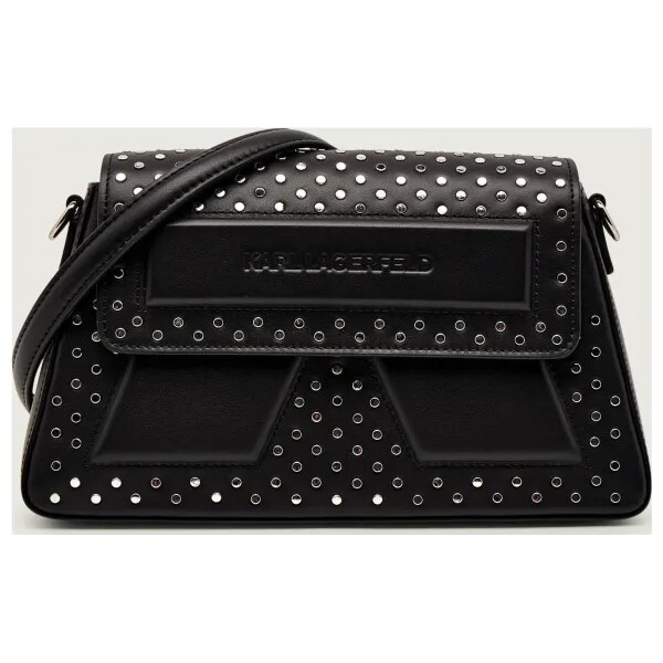 Karl Lagerfeld Kožená crossbody kabelka ikon/k 66089818