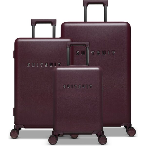 Sada cestovných kufrů SUITSUIT Mystique Cherry Lacquer - tmavo vínová 66153591